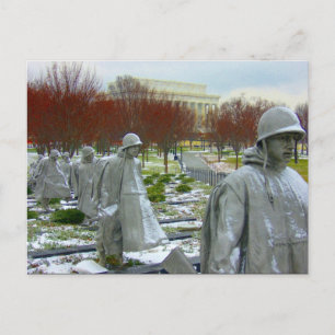 Koreanischer Kriegsgedenkstein Postkarte