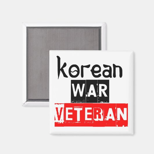 koreanischer Kriegsveteran Magnet (Vorderseite/Rückseite)