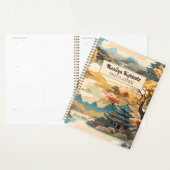 Koreanischer Landschaftsplaner in Gold und Aquamar Planer (Anzeige)