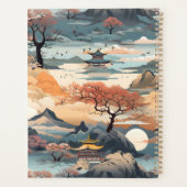 Koreanischer Landschaftsplaner in Orange und Aquam Planer (Rückseite)