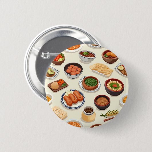 koreanischer Lebensmittelknopf Button (Vorne & Hinten)