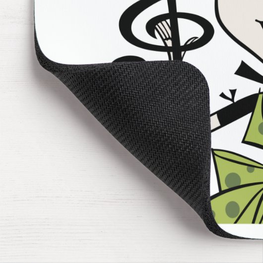 Koreanischer Mädchen-Felsen Mousepad (Ecke)