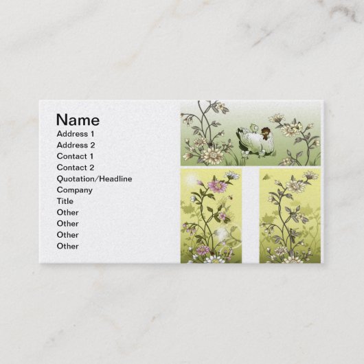 Koreanischer Motiv1 Visitenkarte (Vorderseite)