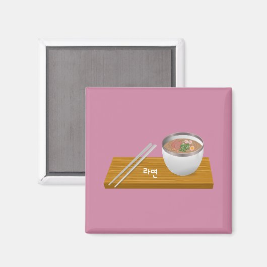Koreanischer Noodle Magnet (Vorderseite/Rückseite)