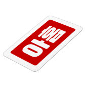 Koreanischer Nr. 9 아 Nine 홉 【Ahop】 Hangul Magnet (Linke Seite)