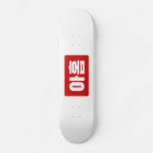 Koreanischer Nr. 9 아 Nine 홉 【Ahop】 Hangul Skateboard (Vorderseite)
