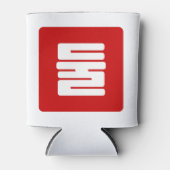 Koreanischer Nummer 2 Zwei 둘 【Dul】 Hangul Dosenkühler (Vorderseite)