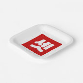 Koreanischer Nummer 3 셋 【Set】 Hangul Pappteller (Gewinkelt)