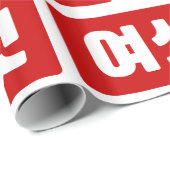 Koreanischer Nummer 6 Sechs 여 【섯 Yeoseot】 Hangul Geschenkpapier (Rolleneckpunkt)