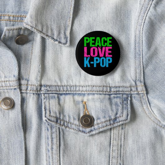 Koreanischer Pop Music Peace Liebe K-Pop Button (Beispiel)