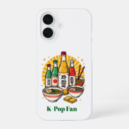 Koreanischer Popkultur-Brustdruck Aufgedruckter Ru iPhone 16 Hülle