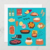 Koreanischer SEOULFOOD-Notecard (Vorne/Hinten)