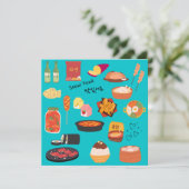 Koreanischer SEOULFOOD-Notecard (Stehend Vorderseite)