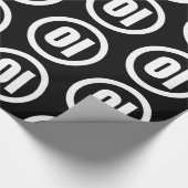 Koreanischer Sino Nummer 2 Zwei 이 【I】 Hangul Geschenkpapier (Ecke)