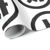 Koreanischer Sino Nummer 4 Vier 사 【Sa】 Hangul Geschenkpapier (Rolleneckpunkt)