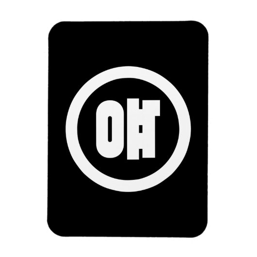 Koreanischer Sino Nummer 6 Sechs 육 【Yuk】 Hangul Magnet (Vertikal)