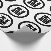 Koreanischer Sino Nummer 7 Sieben 칠 【Chil】 Hangul Geschenkpapier (Ecke)