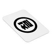 Koreanischer Sino Nummer 7 Sieben 칠 【Chil】 Hangul Magnet (Rechte Seite)