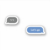 Koreanischer Slang Chat Bubble ㄱ ㄱ Aufkleber (Vorderseite)