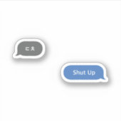 Koreanischer Slang Chat Bubble ㄷ ㅊ Aufkleber (Vorderseite)