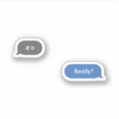 Koreanischer Slang Chat Bubble ㄹ ㅇ Aufkleber (Vorderseite)