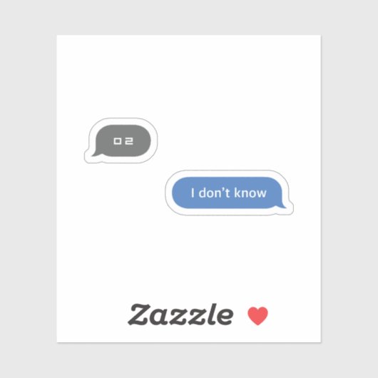 Koreanischer Slang Chat Bubble ㅁ ㄹ Aufkleber (Blatt)