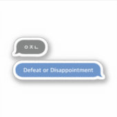 Koreanischer Slang Chat Bubble ㅇ ㅈ ㄴ Aufkleber (Vorderseite)