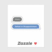 Koreanischer Slang Chat Bubble ㅇ ㅜ ㄴ Aufkleber (Blatt)