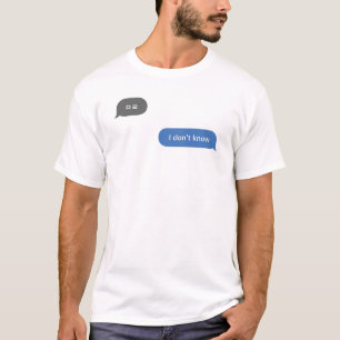 Koreanischer Slang Chat Bubble Ich kenne ㅁ nicht ㄹ T-Shirt