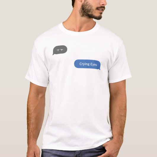 Koreanischer Slang-Chat-Buble ㅜ die Augen weinen ㅜ T-Shirt (Vorderseite)