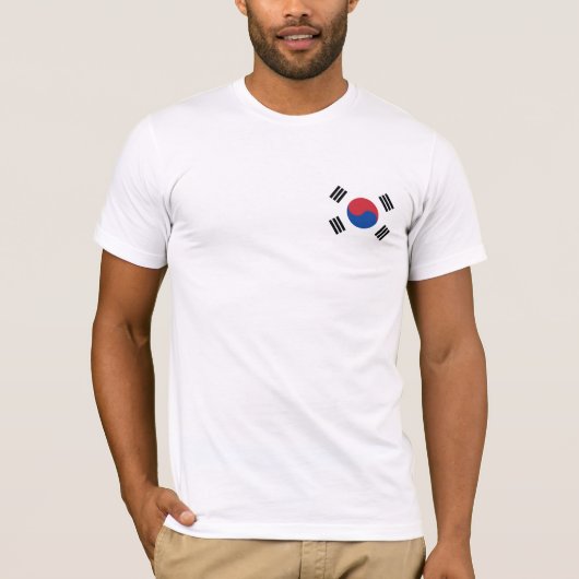 Koreanischer Stolperflagge 한 국 T-Shirt (Vorderseite)