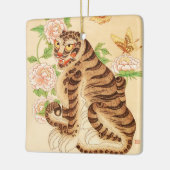 Koreanischer Strip Tiger Vintag Minhwa Keramikornament (Links)