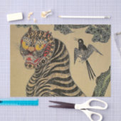 Koreanischer Stripteer Minhwa Seidenpapier (Handwerk)