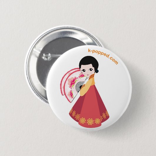 Koreanischer Tänzerknopf Button (Vorne & Hinten)