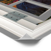 Koreanischer Tempel 🍂 Fensterrahmen Poster (Ecke)