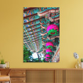 Koreanischer Tempel Roof Detail Leinwanddruck (Insitu (Wohnzimmer))