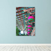 Koreanischer Tempel Roof Detail Leinwanddruck (Insitu (Holzboden))