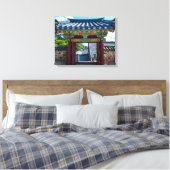 Koreanischer Tempelgate Leinwanddruck (Insitu (Schlafzimmer))