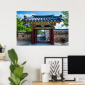 Koreanischer Tempelgate Poster (Heimbüro)