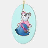 Koreanischer weißer Tiger Keramikornament (Links)