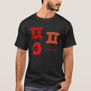 Koreanisches Alphabet Hangul Consonant Poppy T-Shirt