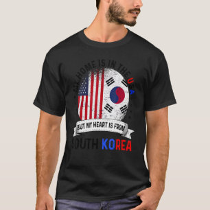 Koreanisches amerikanisches Patriot Heart stammt a T-Shirt