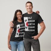 Koreanisches amerikanisches Shirt Funny Halbe südk (Unisex)