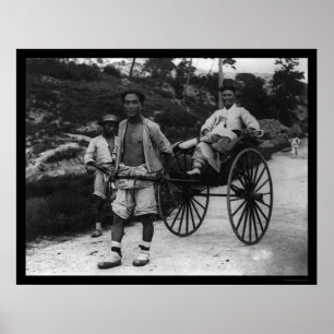 Koreanisches Aristokrat-Rickshaw 1910 Poster