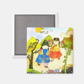 Koreanisches Baby's First Birthday Magnet (Vorderseite/Rückseite)