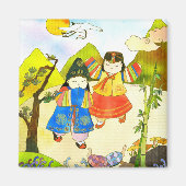 Koreanisches Baby's First Birthday Magnet (Vorne)