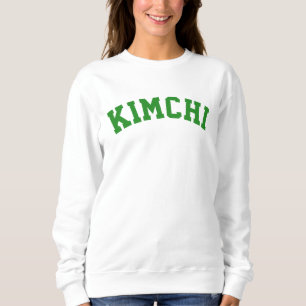 Koreanisches berühmtes Essen Kimchi Waldgrün Sweatshirt