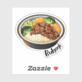 Koreanisches Bulgogi Aufkleber (Blatt)