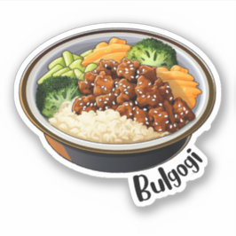 Koreanisches Bulgogi Aufkleber