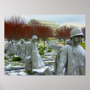 koreanisches Denkmal Poster